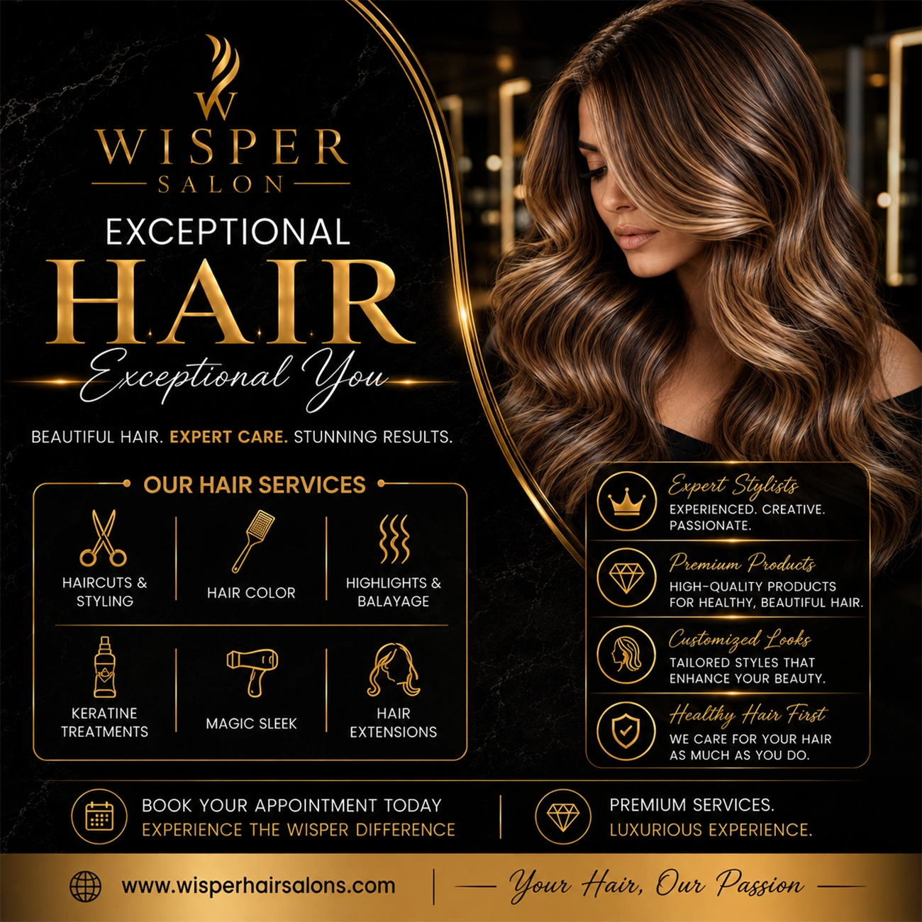 wisper Salon Master Hair Style